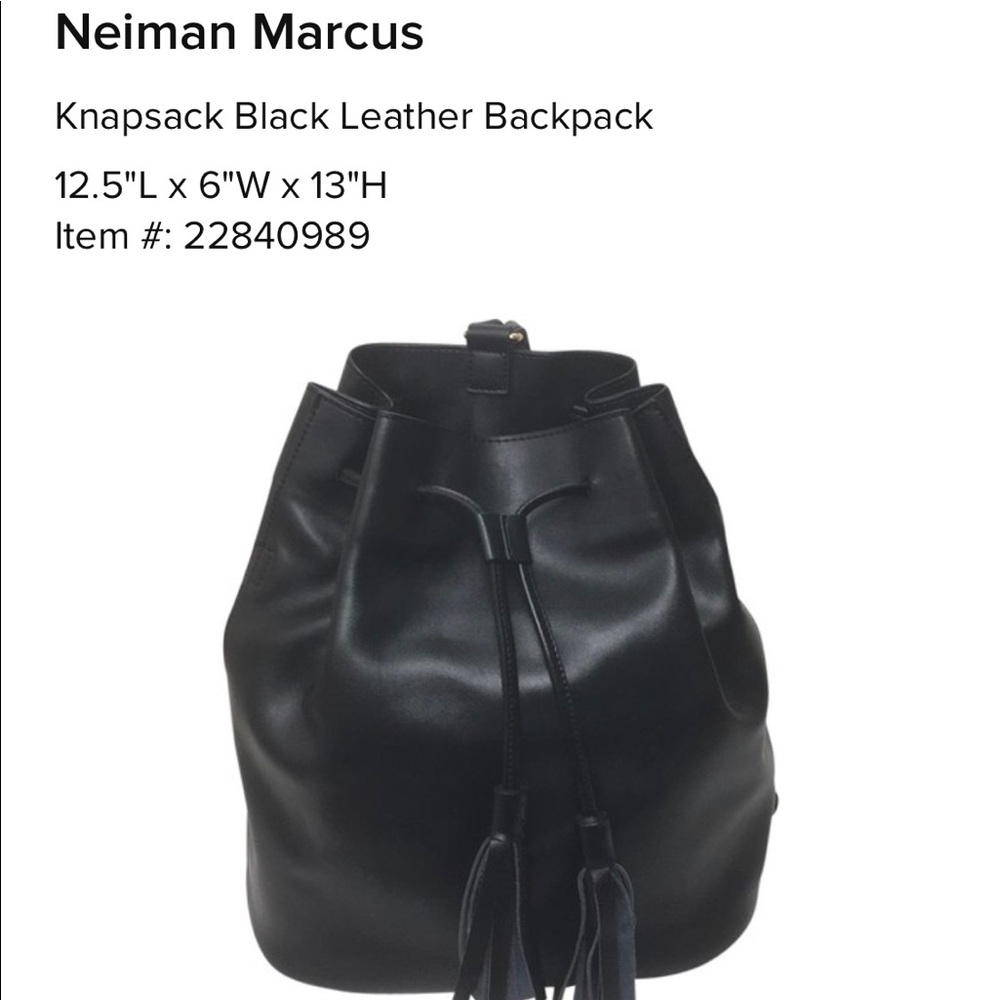 Neiman Marcus real leather backpack purse.